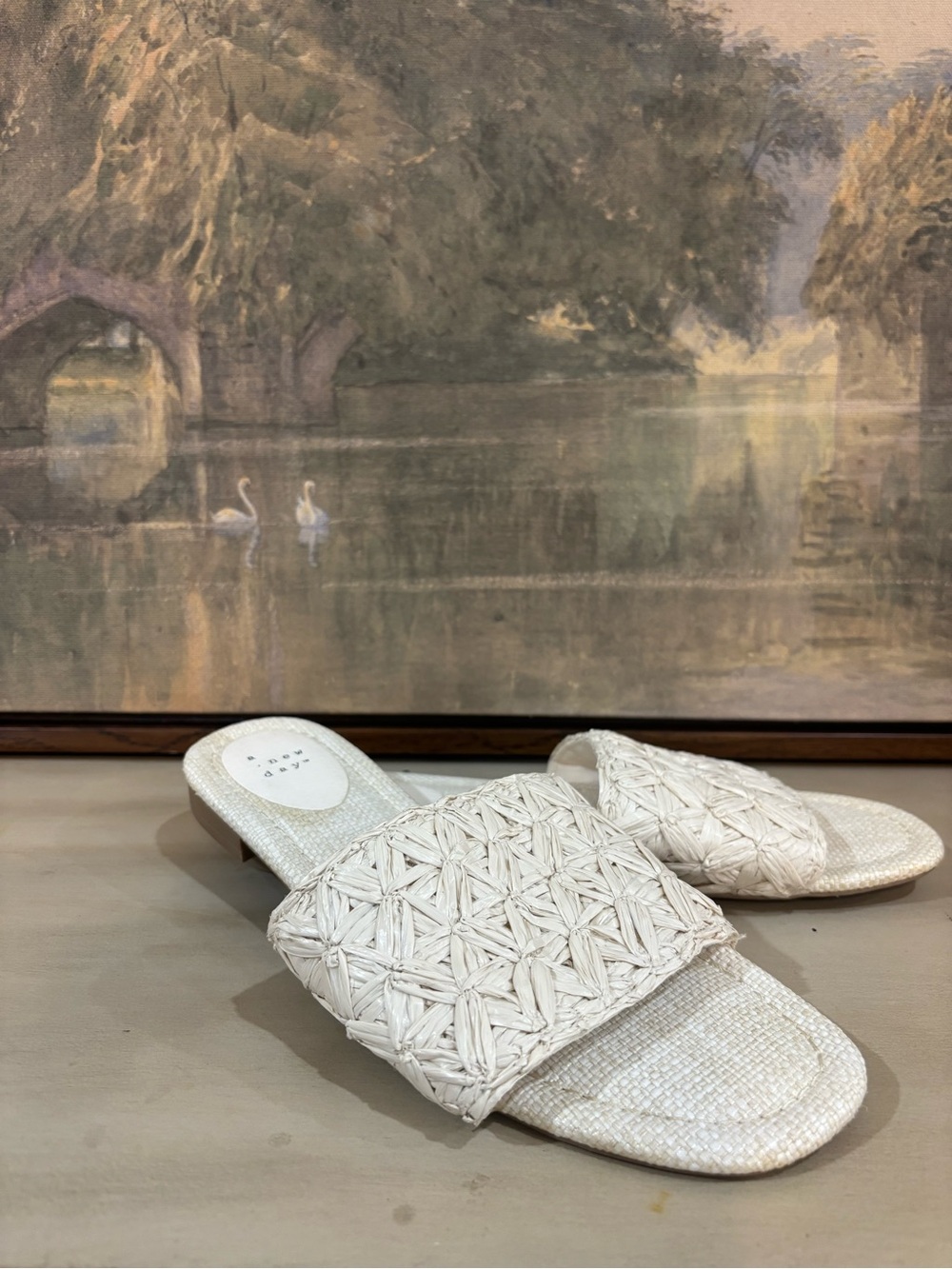 a new day Woven Slide Sandals in Off-White - Picture 3 of 3
